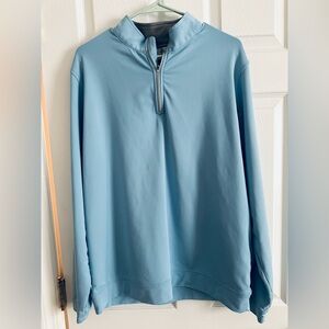 Peter Millar Men’s Perth Quarter-zip Performance Top—Cottage Blue